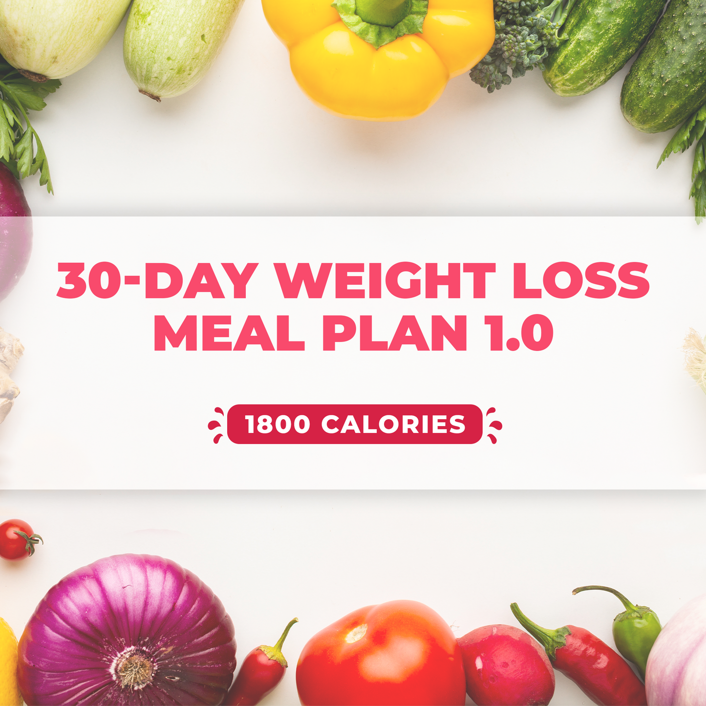 30-Day Weight Loss Meal Plan 1.0 (1800 Calories)