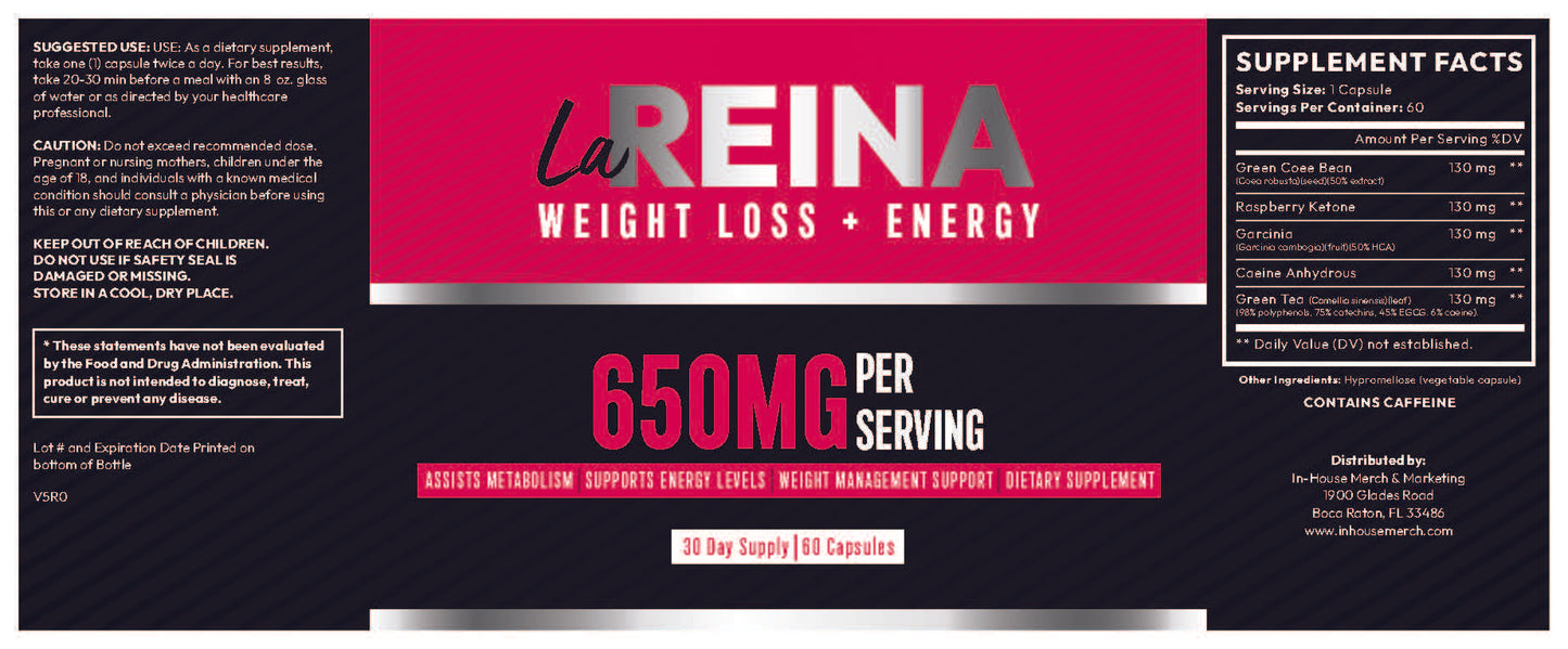 LA REINA Weight Loss + Energy