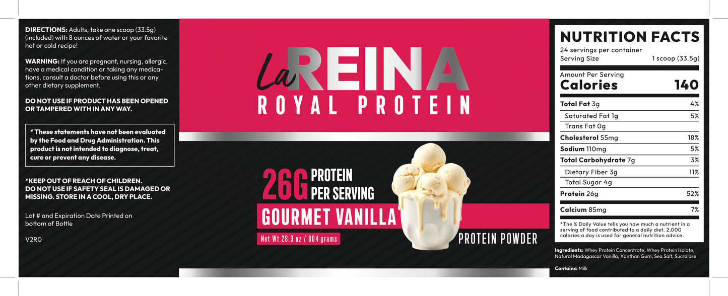 LA REINA Proteína Gourmet de Vainilla