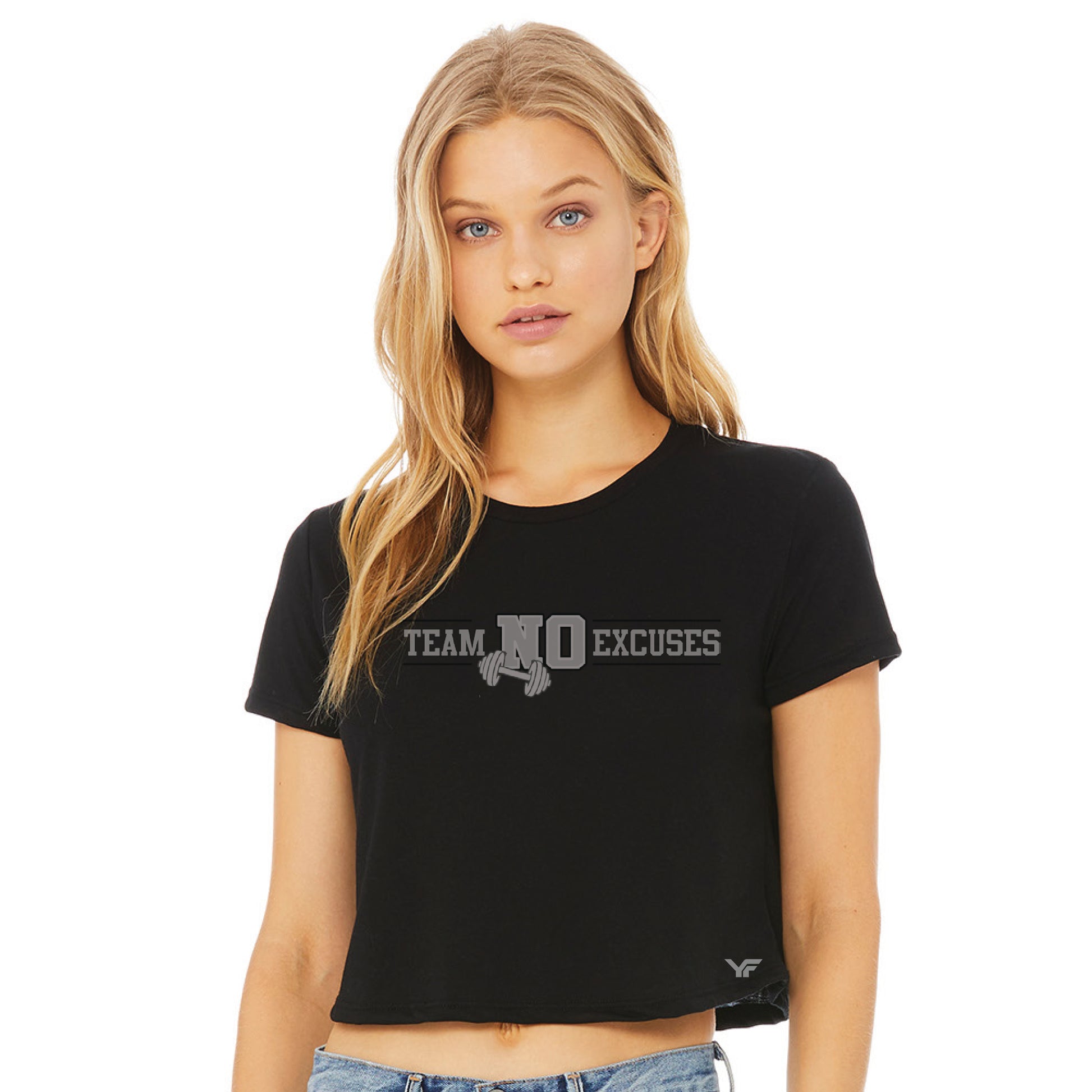 Team No Excuses Crop T-Shirt - Fitness - Yarishna Ayala